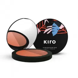 Kiro Beauty: Glow-on Blush Duo Classic Coral - Cool Cinnamon - 9gm