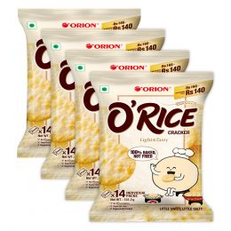 ORION: O'Rice cracker - Baked Korean snack - Pack of 4