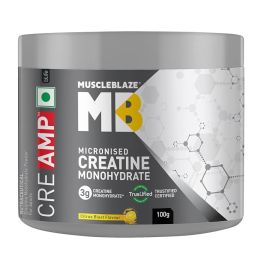 Muscle Blaze: Creatine Monohydrate CreAMP with CreAbsorb  (Citrus Blast, 100g, 25 Servings)