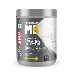 Muscle Blaze: Creatine Monohydrate CreAMP with CreAbsorb (Citrus Blast, 250g, 62 Servings)