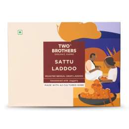 Two Brothers Organic Farms: Sattu and Jaggery Laddu/Laddoo (350 Gm)
