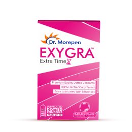 Dr. Morepen: Exygra Longest Dotted Condom 10s - Pack of 2