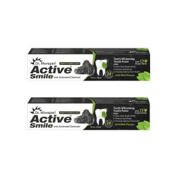 Dr. Morepen: Charcoal Toothpaste with Bamboo Toothbrush - 100gm pack of 2
