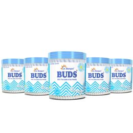 Dr. Morepen: Pure Cotton & Eco-Friendly Earbuds - 100 Cotton Buds pack of 5