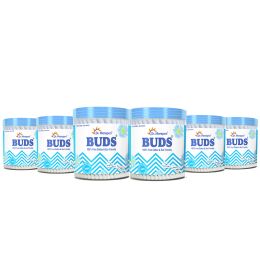 Dr. Morepen: Pure Cotton & Eco-Friendly Earbuds - 100 Cotton Buds pack of 6