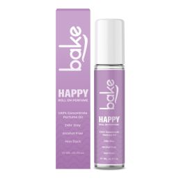 Bake Cosmetics: Happy 100% Concentrated Perfume Oil Roll on Fragrance For Men & Women-Black Currant