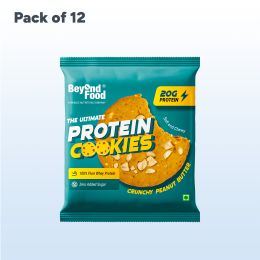 Beyond Food: Protein Cookies - Crunchy Peanut Butter (Pack of 12)