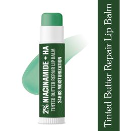 Bake Cosmetics: 2% Niacinamide + Hyaluronic Acid Tinted Butter Brightening Lip Balm 24 Hour Moisturization For Dark, Pigmented, Dry, Flaky Lips 