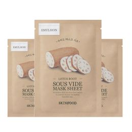 Skinfood: Lotus Root Sous Vide Mask Sheet - 18ml pack of 3