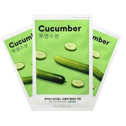 Missha: Airy Fit Sheet Mask (Cucumber) - 19ml (Pack 3)