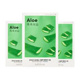 Missha: Airy Fit Sheet Mask (Aloe) - 19ml (Pack 3)