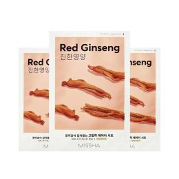 Missha: Airy Fit Sheet Mask (Red Ginseng) - 19ml (Pack 3)