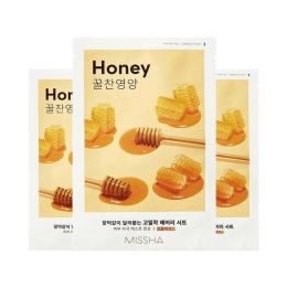 Missha: Airy Fit Sheet Mask (Honey) - 19ml (Pack 3)
