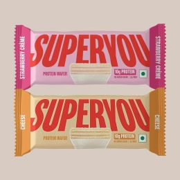 SuperYou: Strawberry & Cheese Power Duo(Pack of 10 each) | 10g Protein, 3g Fiber, No Added Sugar 400g