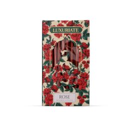 Luxuriate: Rose Fragrant Natural Bambooless Incese Pack of 20 sticks (50gm)