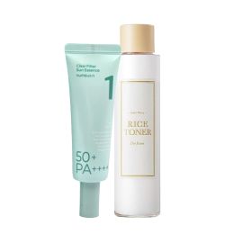 Kindlife: The Daily Glow & Protect Duo-Rice Toner | 150ml and No.1 Clear Filter Sun Essence 50ml