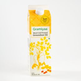 Gramiyaa: Gramiyaa Cold Pressed Groundnut Oil 1 Litre