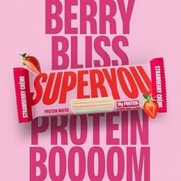 SuperYou: Strawberry Protein Wafer Bar 40gm