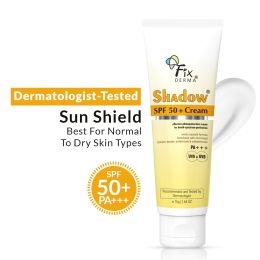 Fixderma: Shadow Sunscreen SPF 50+ Cream PA+++ Dry Skin  - 75gm