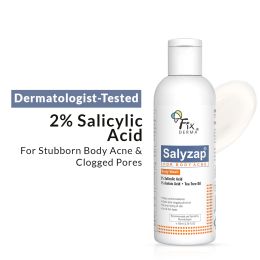 Fixderma: Salyzap Body Wash 2% Salicylic Acid For Acne Clean Pores Suitable - 100ml