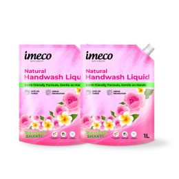 Amwoodo: Bamboo Handwash Liquid | 99.9% Germs Protection | 1L Pouch | Pack of 2
