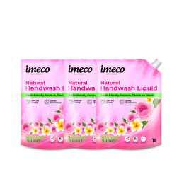 Amwoodo: Bamboo Handwash Liquid | 99.9% Germs Protection | 1L Pouch | Pack of 3