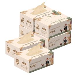 Amwoodo: Bamboo Facial Tissue | Soft & Highly Absorbent | 2-Ply | 100 Pulls Per Pack | Pack of 6