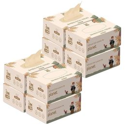 Amwoodo: Bamboo Facial Tissue | Soft & Highly Absorbent | 2-Ply | 100 Pulls Per Pack | Pack of 8