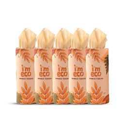 Amwoodo: Bamboo Car Tissue| 50 Pulls Per Pack | Pack of 5