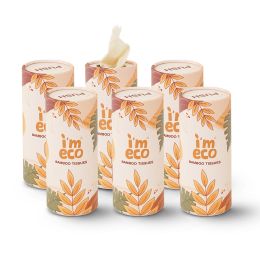 Amwoodo: Bamboo Car Tissue | 50 Pulls Per Pack | Pack of 6