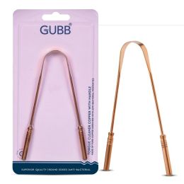 GUBB: Tongue Cleaner Copper With Handle