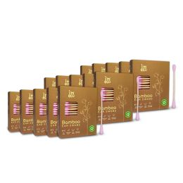 Amwoodo: Bamboo Ear Swabs | 100 Soft Double-Tip Cotton Buds |Pack of 15