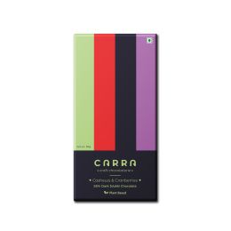 Carra: Cashews & Cranberries in 55% Dark Chocolate 50gm each
