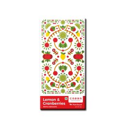 Carra: Lemon & Cranberries in Plant Based White Chocolate 50gm each Pack of 2