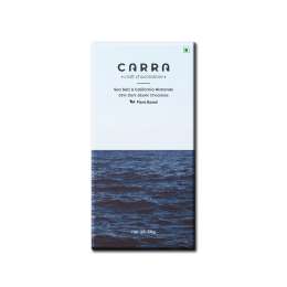Carra: Sea Salt & California Almonds in 55% Dark Chocolate 50gm each Pack of 2