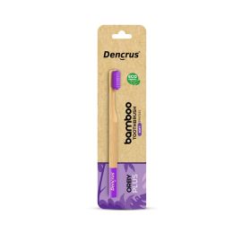 Amwoodo: Orby Plus Bamboo Toothbrush For Adults | 100% Natural Soft Bristles | Lavender | Pack of 1