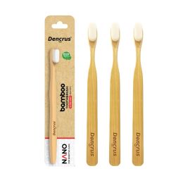 Amwoodo: Nano bamboo Toothbrush | 100% Natural Bamboo Toothbrush | Pack of 3