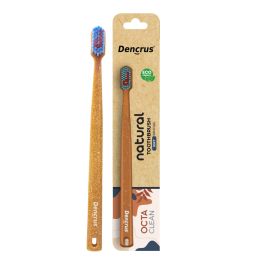 Amwoodo: Octa Clean Eco-Friendly Toothbrush | Octagonal Handle With Soft Bristles | Pack of 1