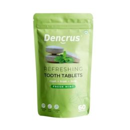 DENCRUS: Tooth Tablets | REFRESHING MINT Flavour | 60 Tablets