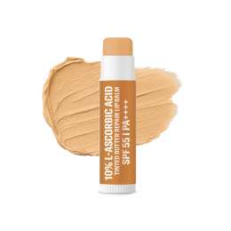 Bake Cosmetics: 10% L-Ascorbic Acid Tinted Lip Balm SPF 55 PA++++ + Hyaluronic Acid - For Dark, Chapped Lips