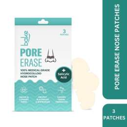 Bake Cosmetics: 2% Salicylic Acid Nose Patch for Pore Cleansing, Blackhead Removal and Sebum Control with Hydrocolloid – Pack of 3 Strips