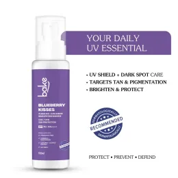 Bake Cosmetics: 100% Mineral Water-Resistant Sunscreen SPF 70 PA++++ with 2% Kojic Acid for Dark Spots, Pigmentation & UVA/UVB Protection  100ml