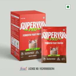 SuperYou: Pro Fermented Yeast Protein(Pack of 8) | 24gm Protein| Coffee  | PDCAAS of 1 - 288gm
