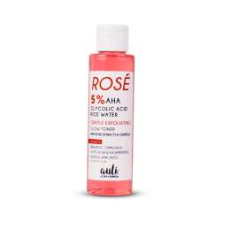 AULI: Rose Water Exfoliating Toner - ROSÉ 110ml