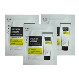 Coxir: Green Tea PH Clear Foam Cleanser  2ml  - Pack of 3