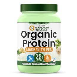 Vlado's Himalayan Organics: Organic protein Powder I Plant protein I 28gm Protein , 5gm BCAA - Unflavoured - 500gm