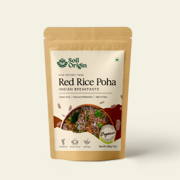 Soil Origin: Red Rice Poha (Flakes)  500gm