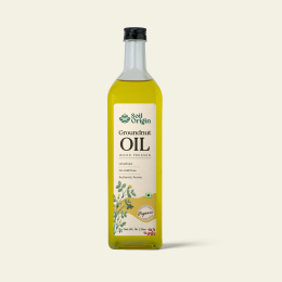 Soil Origin: Wood Pressed Groundnut Oil 500ml