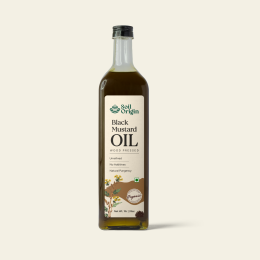Soil Origin: Wood Pressed Black Mustard Oil 500ml