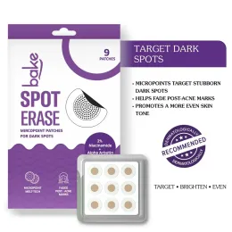 Bake Cosmetics: Spot Erase Micro point Hydrocolloid Patches for Dark Spots, Post Acne Marks & Pigmentation-Pack of 9 Patches